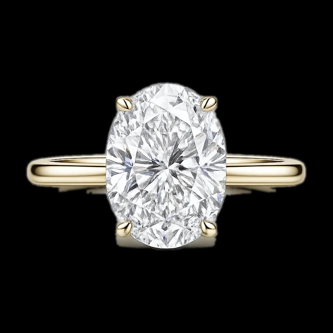 Oval Solitaire Ring